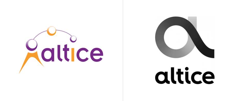 Altice 新舊logo對比