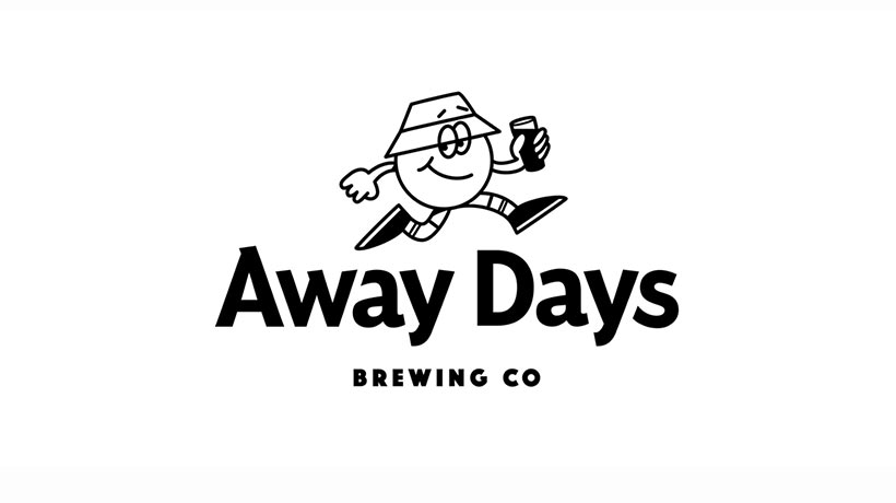 Away Days Brewing Co.啤酒廠和酒吧標(biāo)志